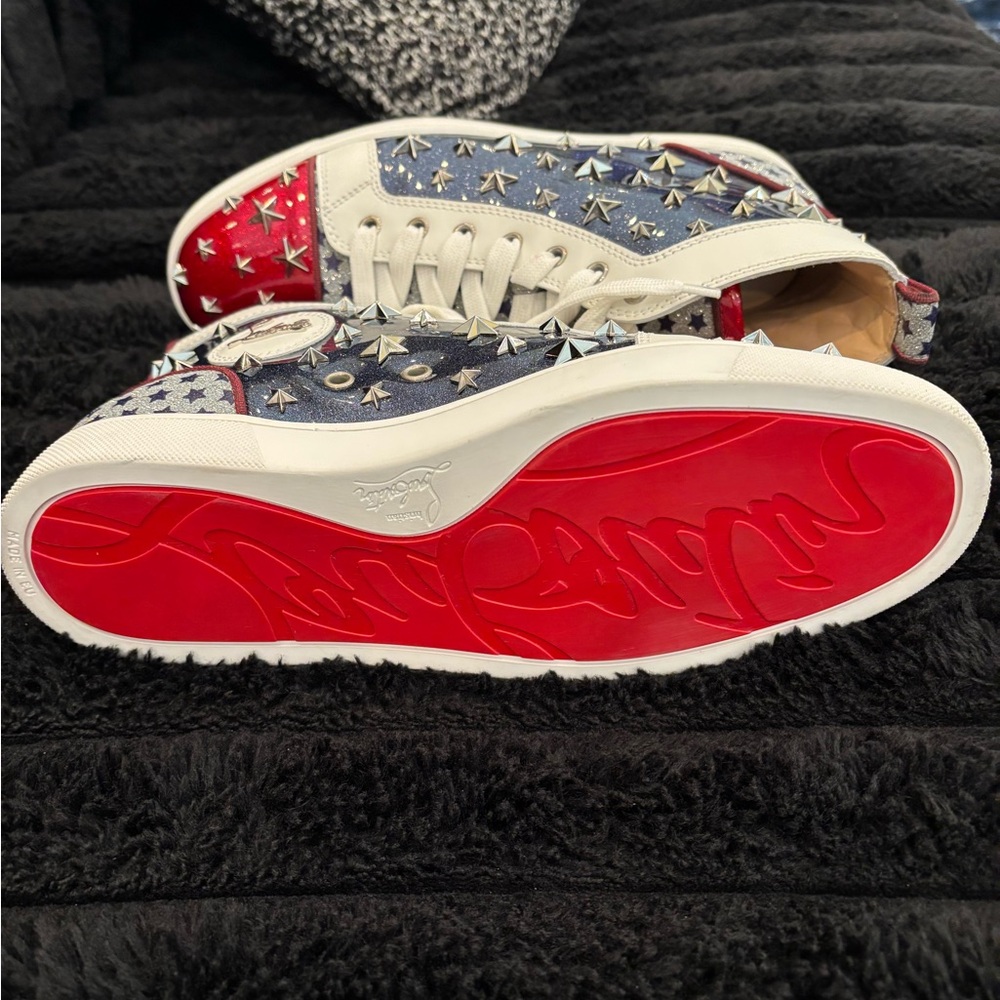 Studded High-Top Christian Louboutin Sneakers - Picture 4 of 4